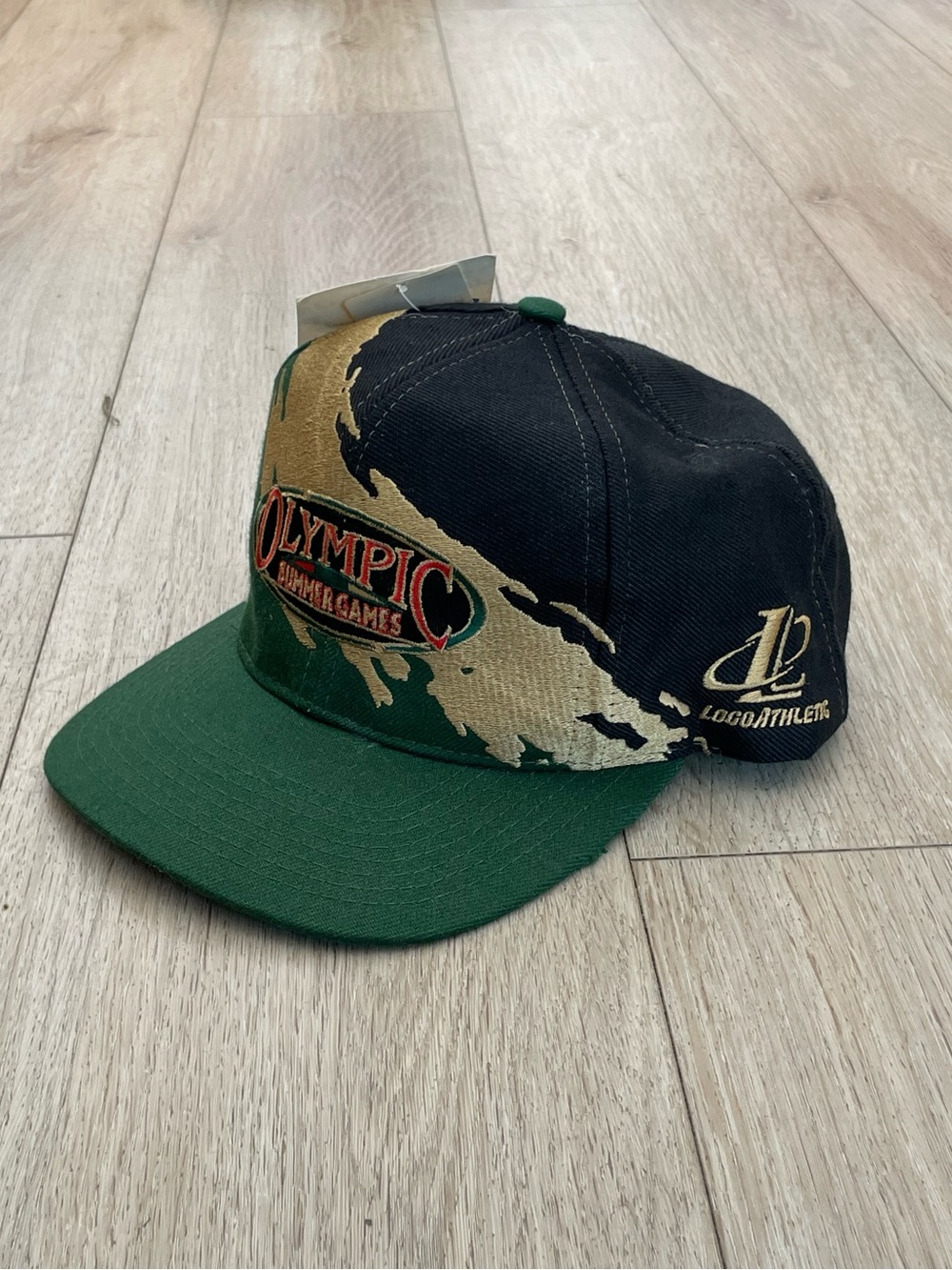 1996 Logo Athletic Olympic Summer Games Atlanta, Gold Splash Snapback Cap - Picture 3 of 10